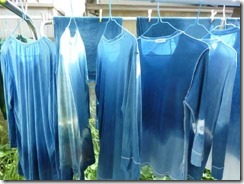 藍染のTシャツ