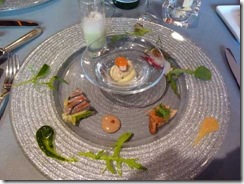 前菜 「盛合せ」 秋刀魚のテリーヌやノドグロのエスカベッシュなど