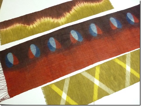 草木染のテーブルセンター