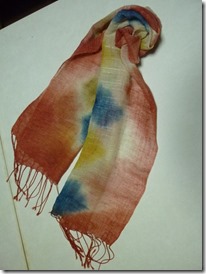 草木染のストール