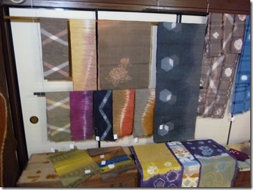 2013年草木染教室作品展タペストリーなど