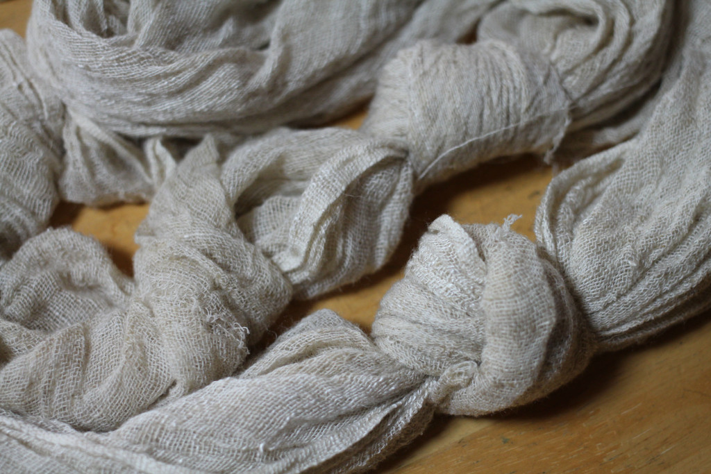 綿麻素材の間仕切り