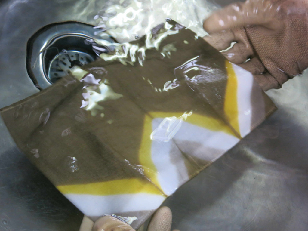 月桂樹 板締め絞り