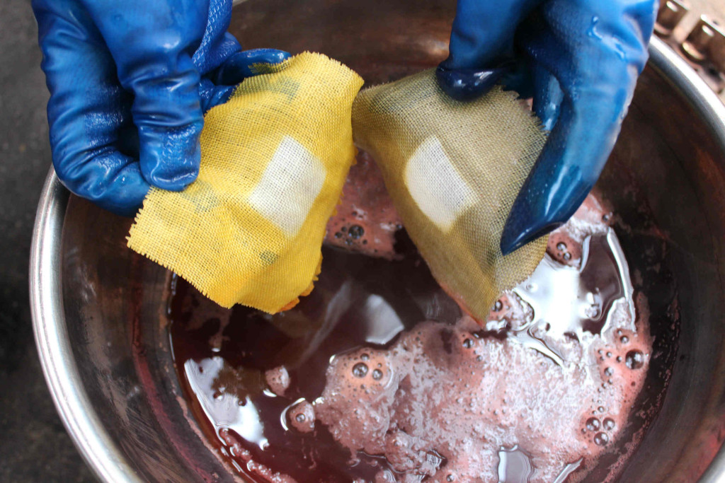 重ね染めの実験