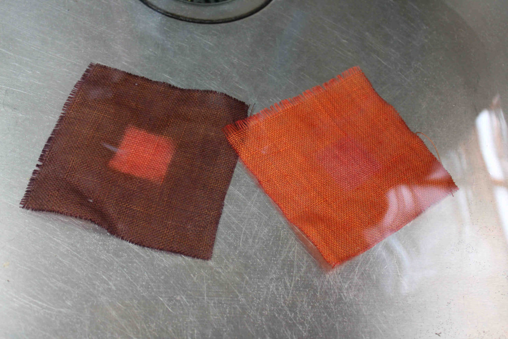 重ね染めの実験