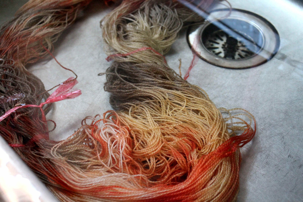 ぼかし染め 草木染