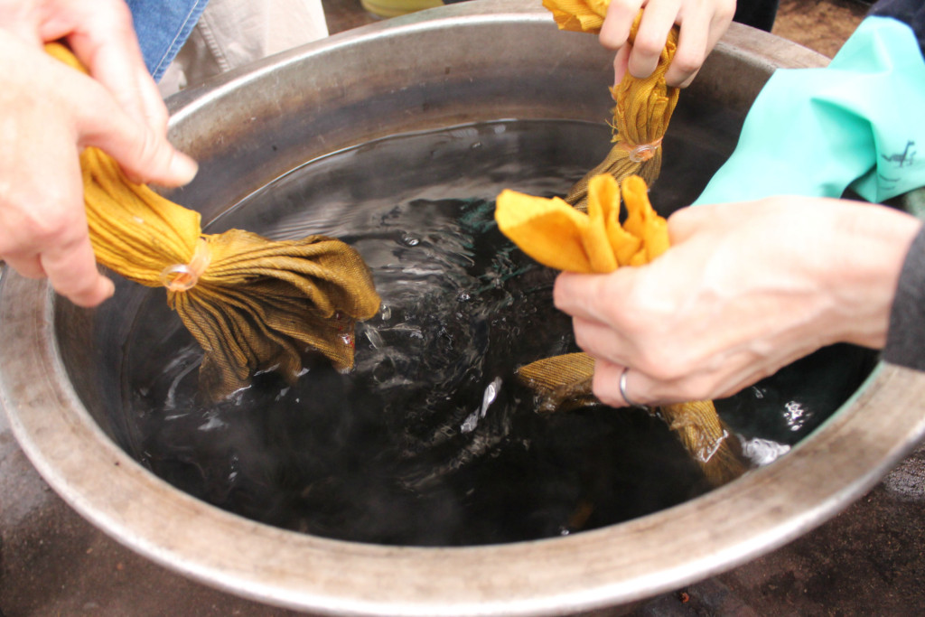 草木染 絞り染め