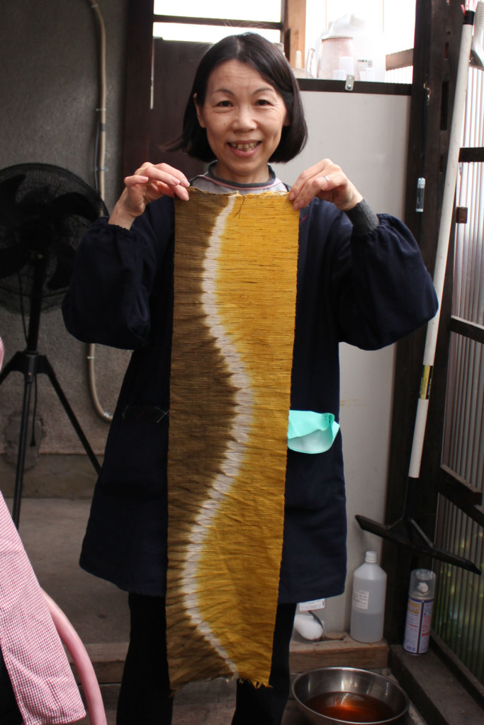 草木染 絞り染め