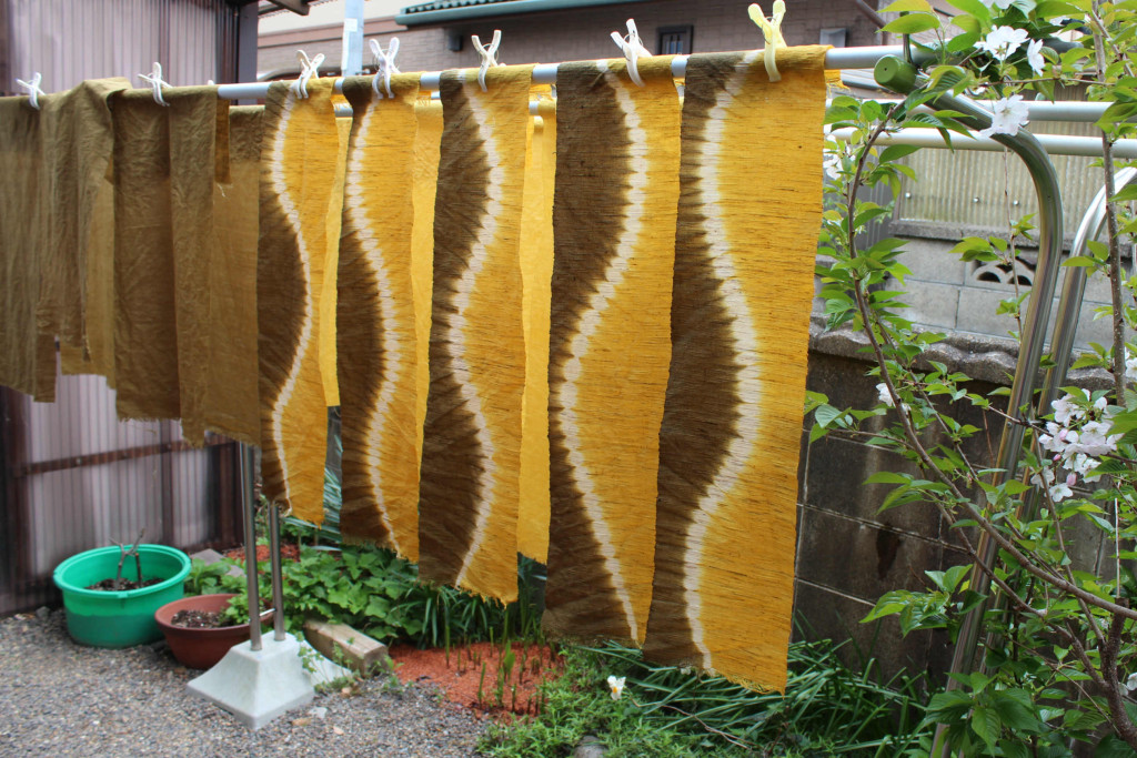 草木染 絞り染め