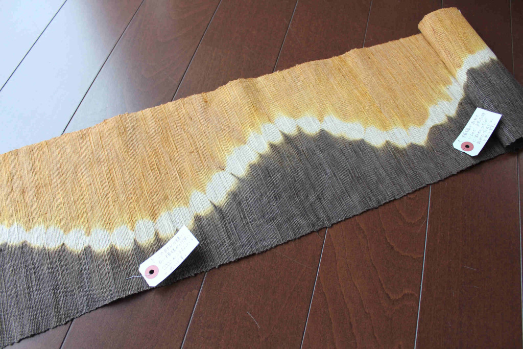 草木染　初級コースの作品