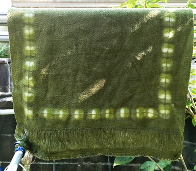 赤紫蘇（しそ）で草木染したランチョンマット